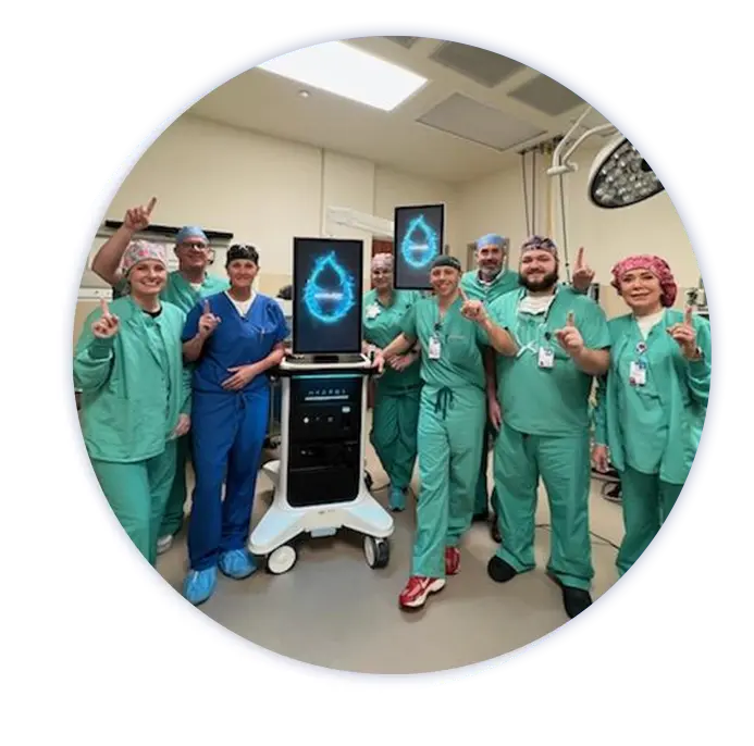 Dr. Hughes and surgical team